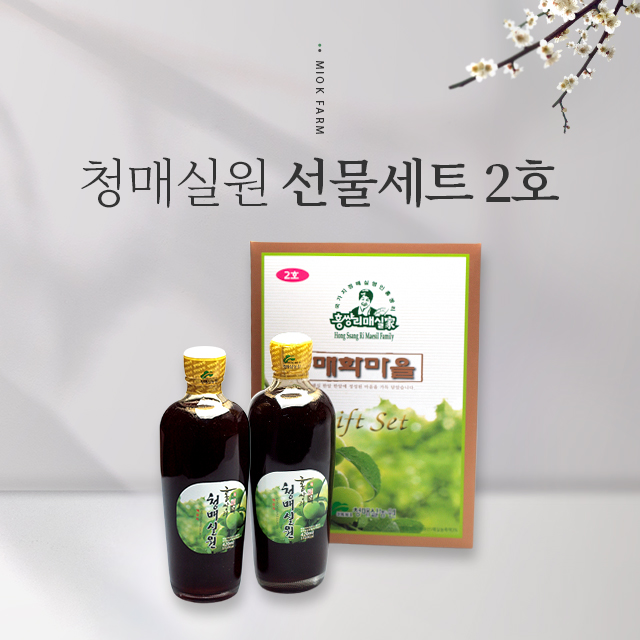 홍쌍리 청매실원액 청매실원 선물세트 2호 420ml X 2병